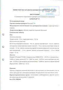 Блоктран ГТ - официальная инструкция  (таблетки)