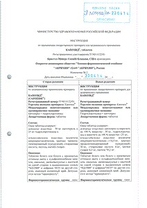 Капозид - официальная инструкция (таблетки) Капозид - официальная инструкция (таблетки)