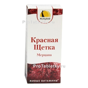 Фото красной щетки мерцаны