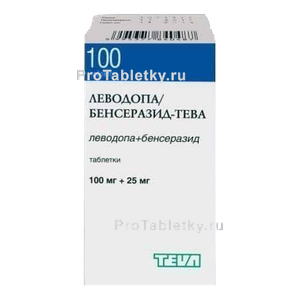 Фото леводопы/бенсеразида-тева