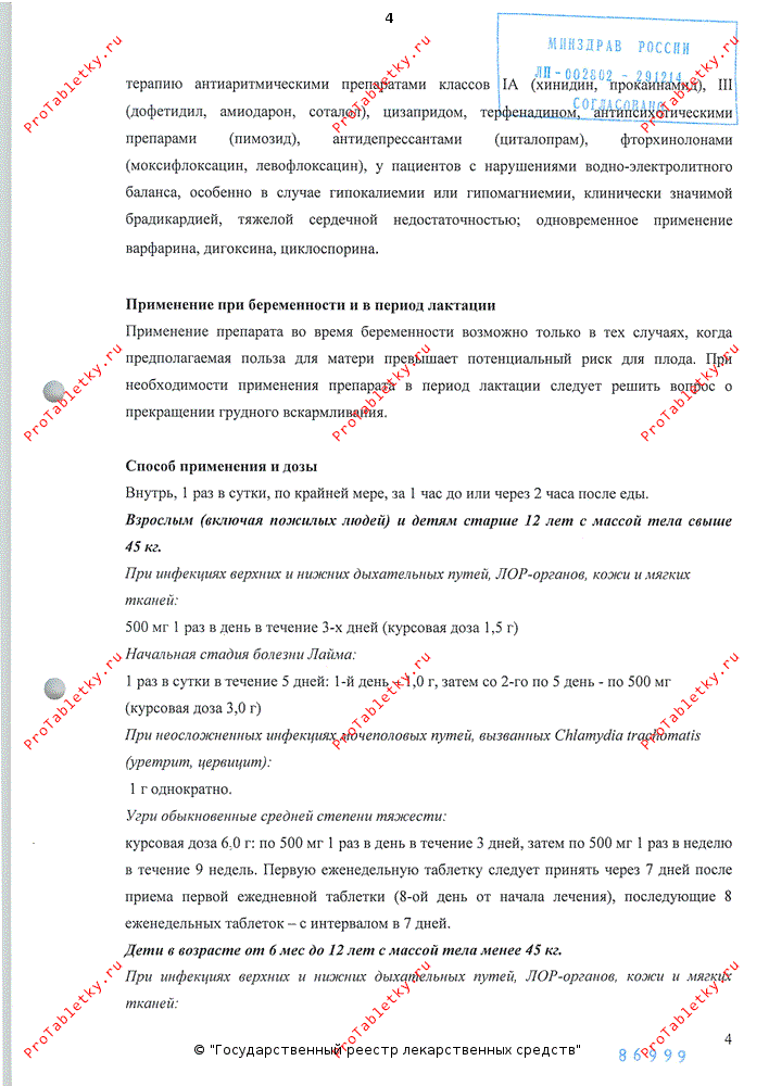 Суматролид Солюшн Таблетс - 1 отзыв, инструкция по применению